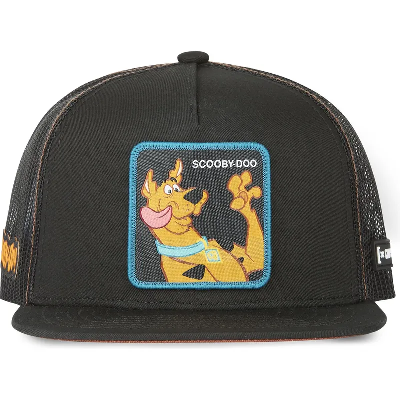 flad-trucker-kasket-sort-scooby-doo-sbd7-scooby-doo-fra-capslab