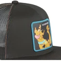 flad-trucker-kasket-sort-scooby-doo-sbd7-scooby-doo-fra-capslab