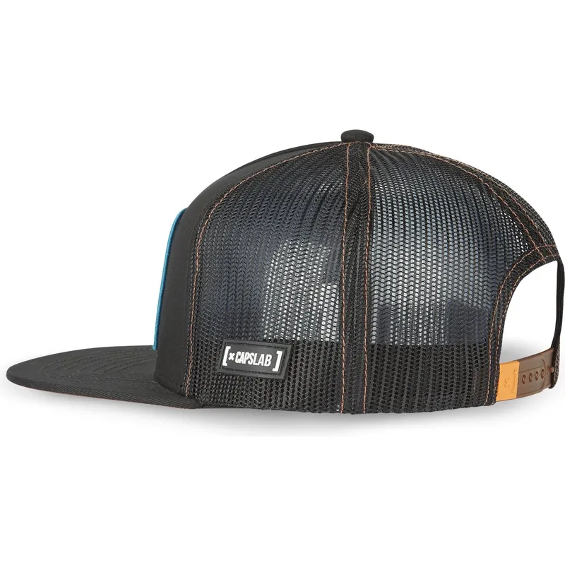 flad-trucker-kasket-sort-scooby-doo-sbd7-scooby-doo-fra-capslab