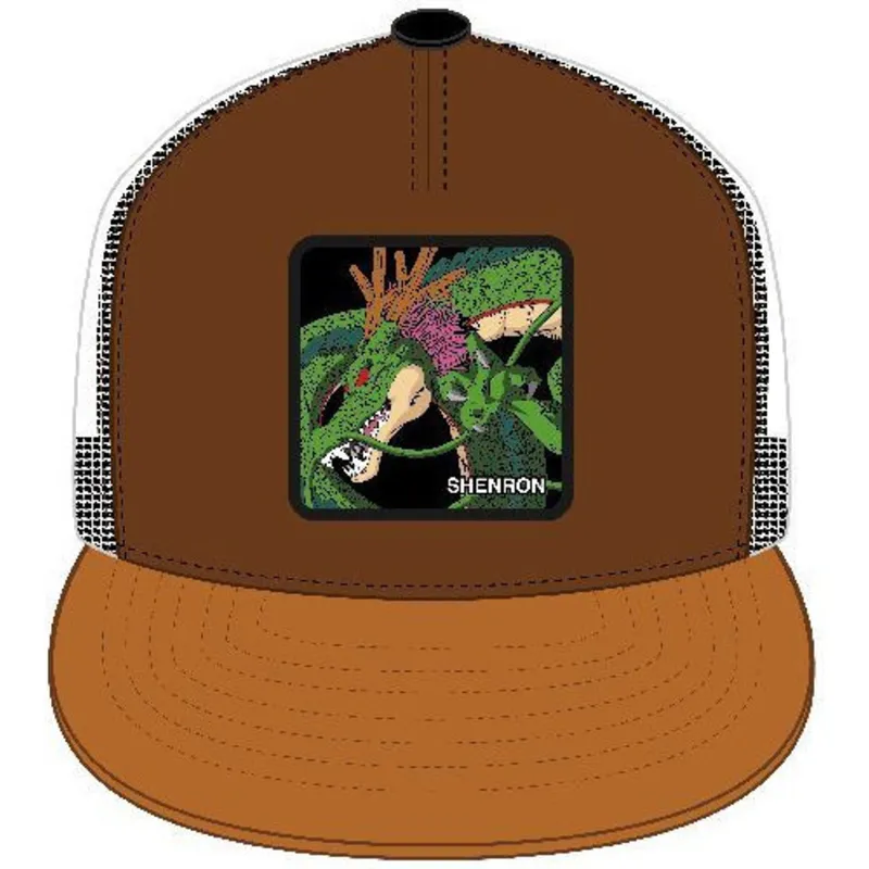 flad-trucker-kasket-brun-shenron-she5-dragon-ball-fra-capslab