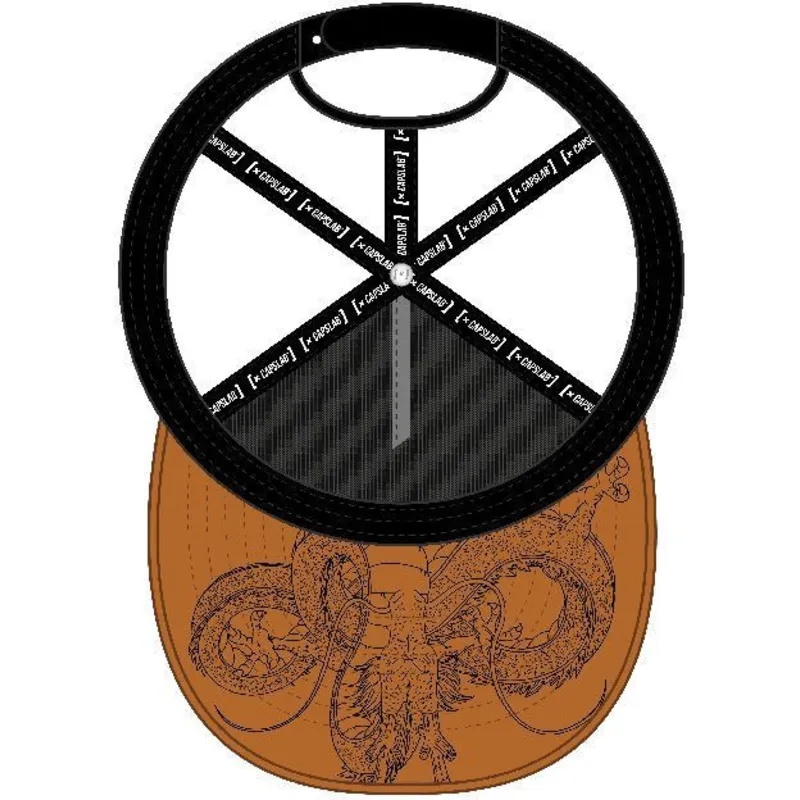 flad-trucker-kasket-brun-shenron-she5-dragon-ball-fra-capslab