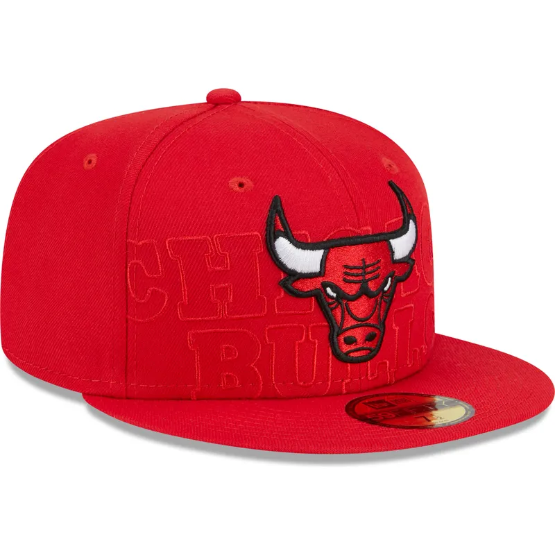kasketter-flad-rod-tilpasset-59fifty-draft-edition-2023-fra-chicago-bulls-nba-af-new-era