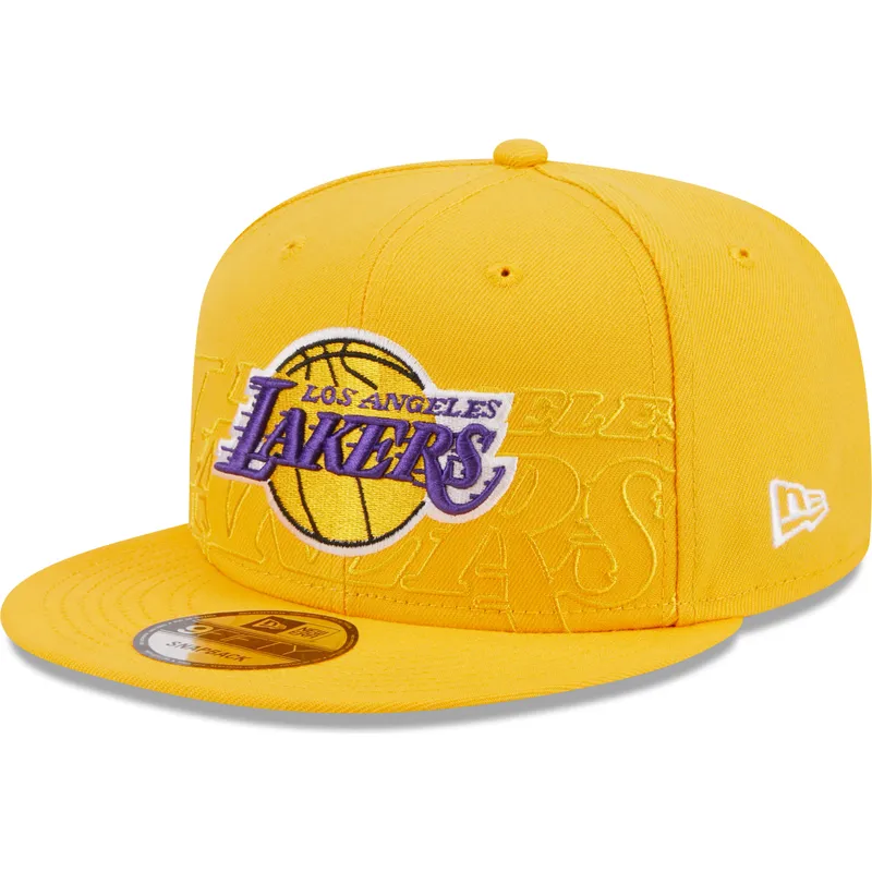 kasketter-flad-gul-snapback-9fifty-draft-edition-2023-fra-los-angeles-lakers-nba-af-new-era