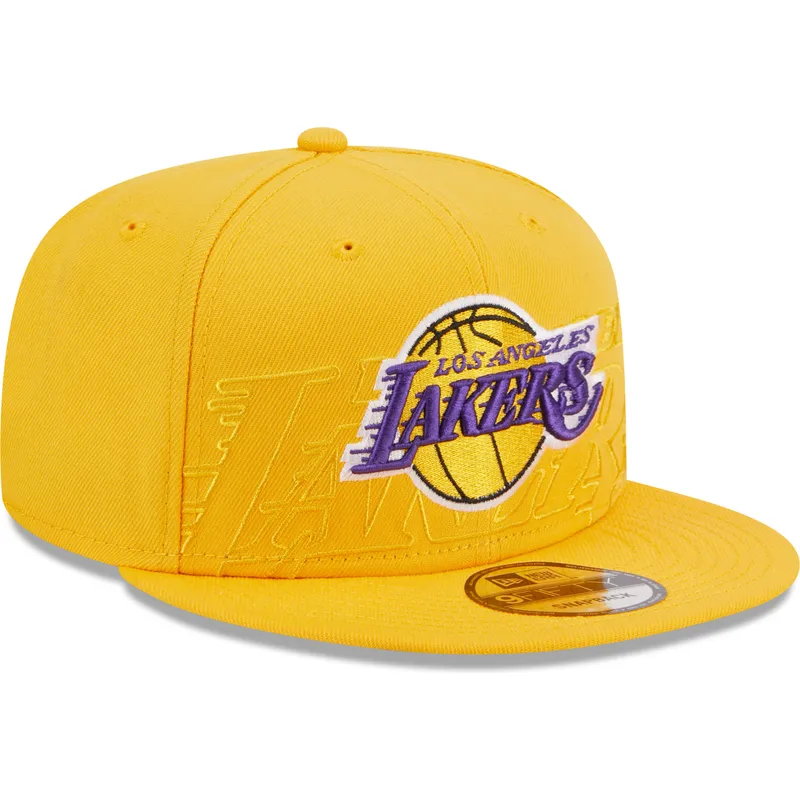 kasketter-flad-gul-snapback-9fifty-draft-edition-2023-fra-los-angeles-lakers-nba-af-new-era