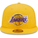 los-angeles-lakers-nba-new-era-9fifty-draft-edition-2023-gul-snapback-fladskygget-kasket