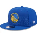 kasketter-flad-bla-snapback-9fifty-draft-edition-2023-fra-golden-state-warriors-nba-af-new-era