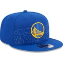 kasketter-flad-bla-snapback-9fifty-draft-edition-2023-fra-golden-state-warriors-nba-af-new-era