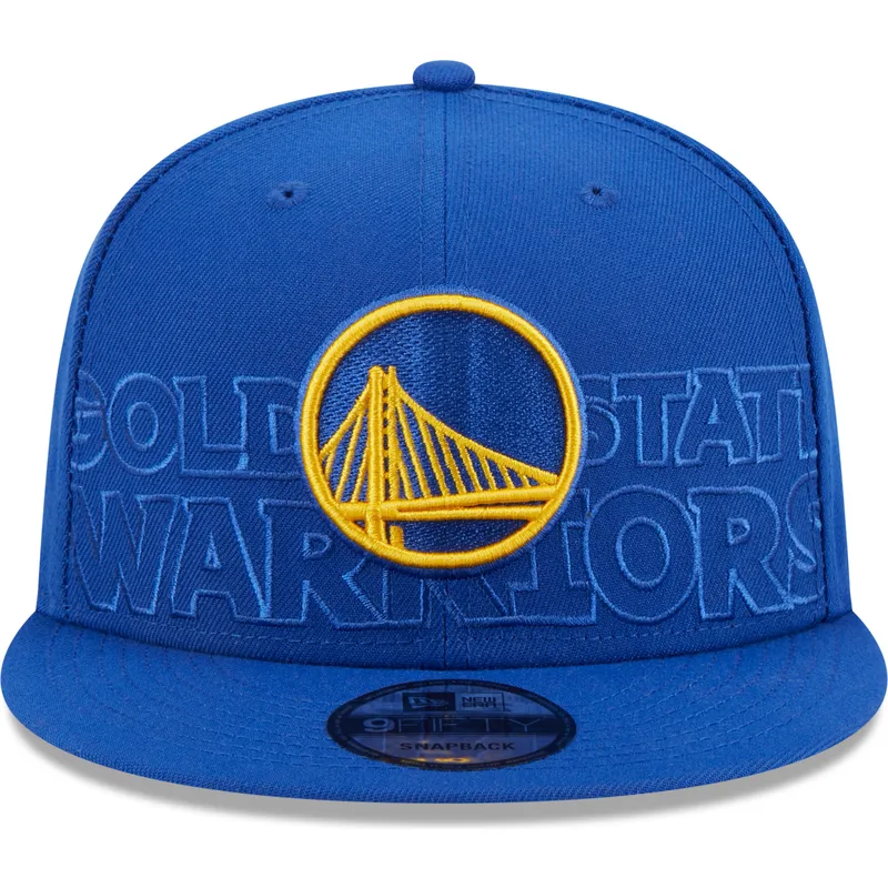 kasketter-flad-bla-snapback-9fifty-draft-edition-2023-fra-golden-state-warriors-nba-af-new-era