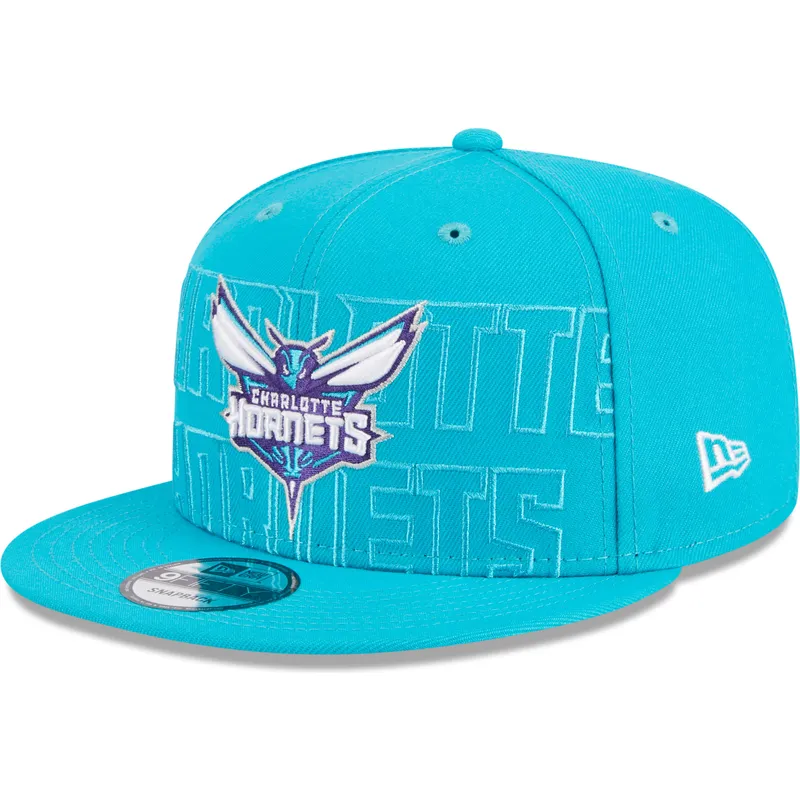 kasketter-flad-bla-snapback-9fifty-draft-edition-2023-fra-charlotte-hornets-nba-af-new-era