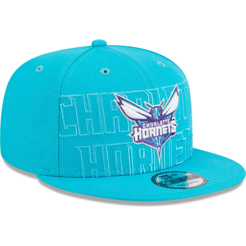 kasketter-flad-bla-snapback-9fifty-draft-edition-2023-fra-charlotte-hornets-nba-af-new-era