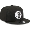 sort-flad-snapback-9fifty-draft-edition-2023-kasket-fra-brooklyn-nets-nba-fra-new-era