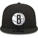 sort-flad-snapback-9fifty-draft-edition-2023-kasket-fra-brooklyn-nets-nba-fra-new-era