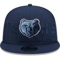 kasketter-flad-marinebla-snapback-9fifty-draft-edition-2023-fra-memphis-grizzlies-nba-af-new-era