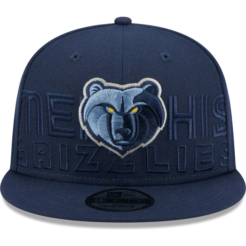 kasketter-flad-marinebla-snapback-9fifty-draft-edition-2023-fra-memphis-grizzlies-nba-af-new-era