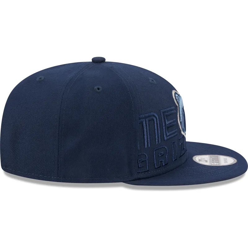 kasketter-flad-marinebla-snapback-9fifty-draft-edition-2023-fra-memphis-grizzlies-nba-af-new-era