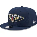 marinebla-flat-snapback-kasket-9fifty-draft-edition-2023-fra-new-orleans-pelicans-nba-fra-new-era