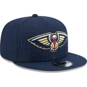 marinebla-flat-snapback-kasket-9fifty-draft-edition-2023-fra-new-orleans-pelicans-nba-fra-new-era