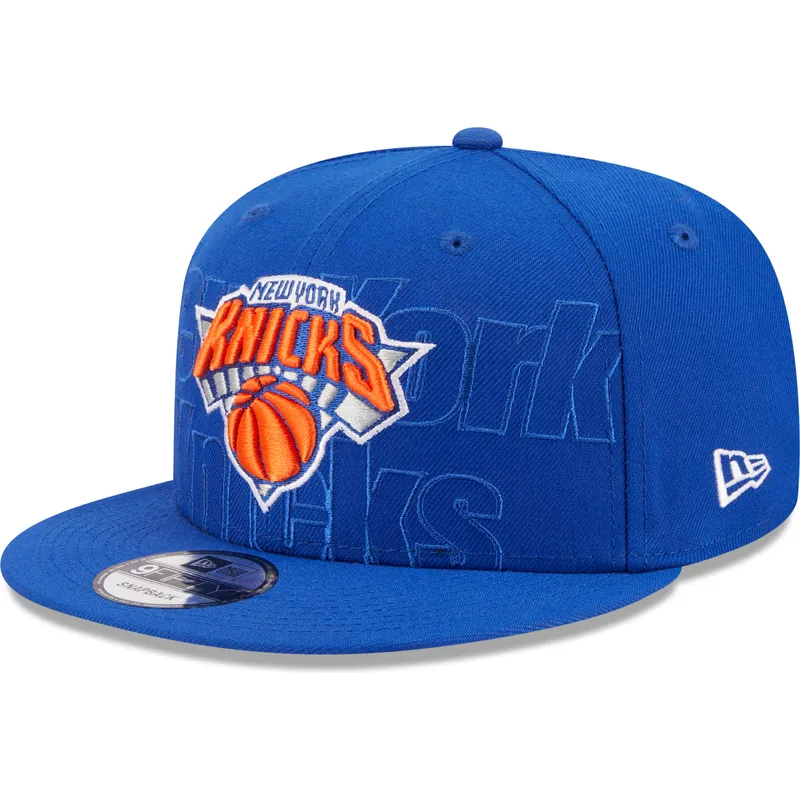 bla-flad-snapback-kasket-9fifty-draft-edition-2023-fra-new-york-knicks-nba-fra-new-era