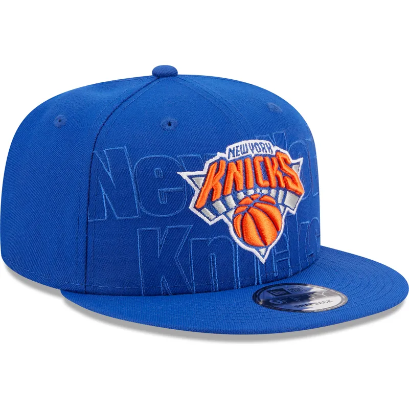 bla-flad-snapback-kasket-9fifty-draft-edition-2023-fra-new-york-knicks-nba-fra-new-era