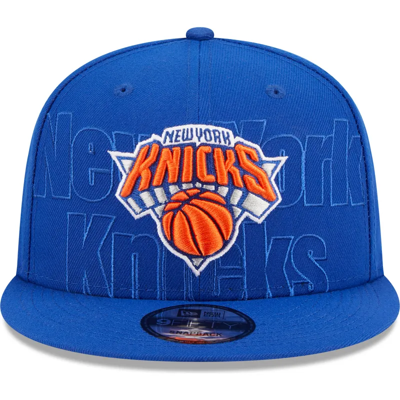 bla-flad-snapback-kasket-9fifty-draft-edition-2023-fra-new-york-knicks-nba-fra-new-era