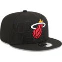 kasketter-flad-sort-snapback-9fifty-draft-edition-2023-fra-miami-heat-nba-af-new-era