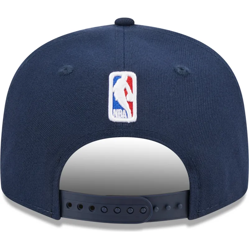 kasketter-flad-marinebla-snapback-9fifty-draft-edition-2023-fra-minnesota-timberwolves-nba-af-new-era