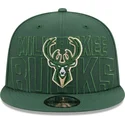 gron-fladskaerms-snapback-9fifty-draft-edition-2023-fra-milwaukee-bucks-nba-fra-new-era