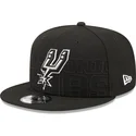 kasketter-flad-sort-snapback-9fifty-draft-edition-2023-fra-san-antonio-spurs-nba-af-new-era