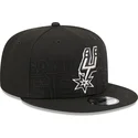 kasketter-flad-sort-snapback-9fifty-draft-edition-2023-fra-san-antonio-spurs-nba-af-new-era