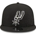 kasketter-flad-sort-snapback-9fifty-draft-edition-2023-fra-san-antonio-spurs-nba-af-new-era