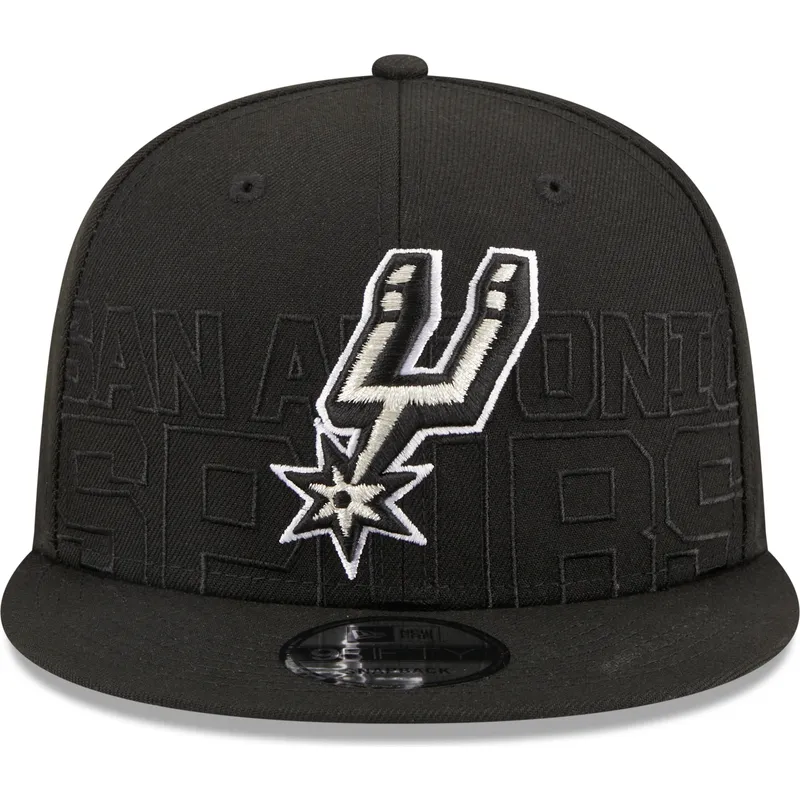 kasketter-flad-sort-snapback-9fifty-draft-edition-2023-fra-san-antonio-spurs-nba-af-new-era