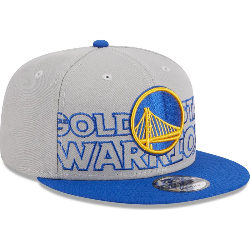 kasketter-flad-gra-snapback-9fifty-draft-edition-2023-fra-golden-state-warriors-nba-af-new-era