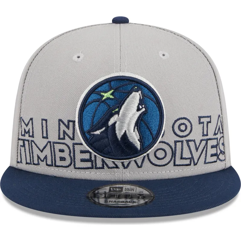 kasketter-flad-gra-snapback-9fifty-draft-edition-2023-fra-minnesota-timberwolves-nba-af-new-era
