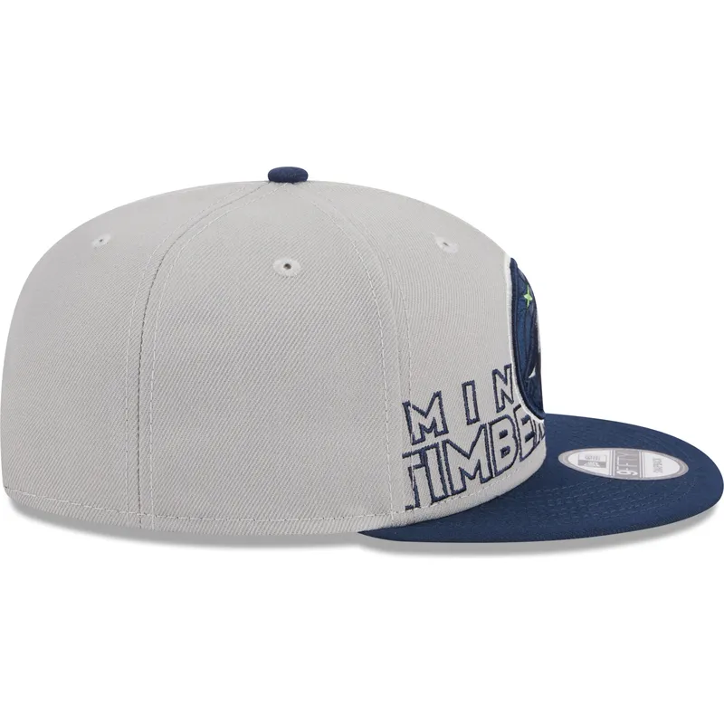 kasketter-flad-gra-snapback-9fifty-draft-edition-2023-fra-minnesota-timberwolves-nba-af-new-era