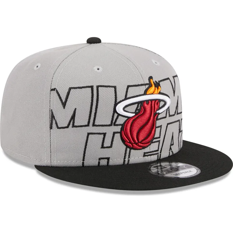 kasketter-flad-gra-snapback-9fifty-draft-edition-2023-fra-miami-heat-nba-af-new-era