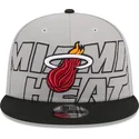kasketter-flad-gra-snapback-9fifty-draft-edition-2023-fra-miami-heat-nba-af-new-era