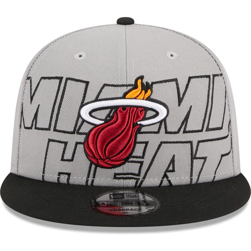 kasketter-flad-gra-snapback-9fifty-draft-edition-2023-fra-miami-heat-nba-af-new-era