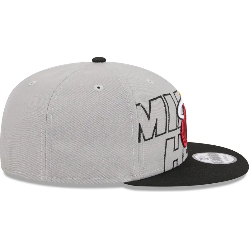 kasketter-flad-gra-snapback-9fifty-draft-edition-2023-fra-miami-heat-nba-af-new-era