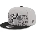 san-antonio-spurs-nba-new-era-9fifty-draft-edition-2023-gra-og-sort-snapback-kasket