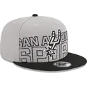 san-antonio-spurs-nba-new-era-9fifty-draft-edition-2023-gra-og-sort-snapback-kasket