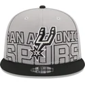 san-antonio-spurs-nba-new-era-9fifty-draft-edition-2023-gra-og-sort-snapback-kasket