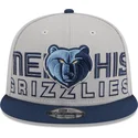 gra-og-marinebla-snapback-fladskygget-kasket-9fifty-draft-edition-2023-fra-memphis-grizzlies-nba-af-new-era