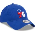 kasketter-buet-bla-justerbar-rem-9twenty-draft-edition-2023-fra-philadelphia-76ers-nba-af-new-era
