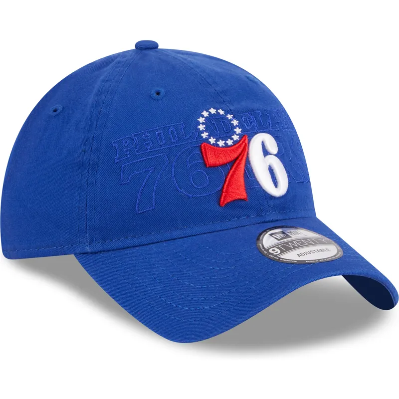 kasketter-buet-bla-justerbar-rem-9twenty-draft-edition-2023-fra-philadelphia-76ers-nba-af-new-era
