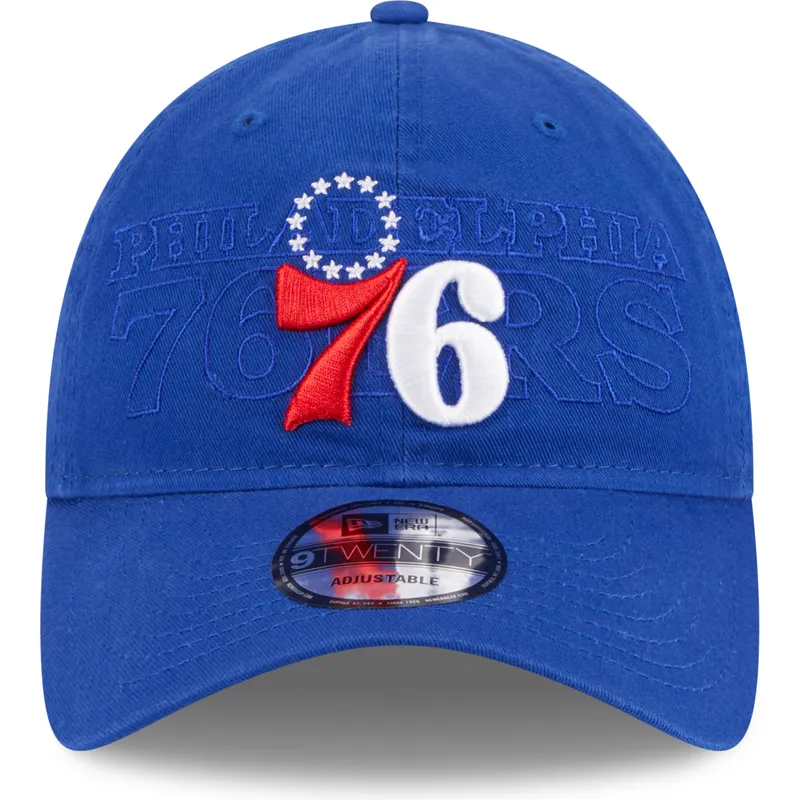 kasketter-buet-bla-justerbar-rem-9twenty-draft-edition-2023-fra-philadelphia-76ers-nba-af-new-era