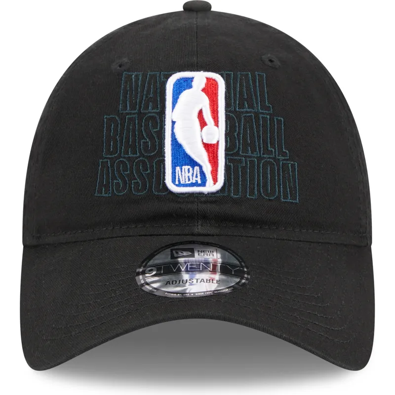 sort-justerbar-kurvet-kasket-9twenty-draft-edition-2023-fra-nba-fra-new-era