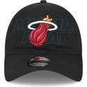 sort-justerbar-kurvet-kasket-9twenty-draft-edition-2023-fra-miami-heat-nba-fra-new-era