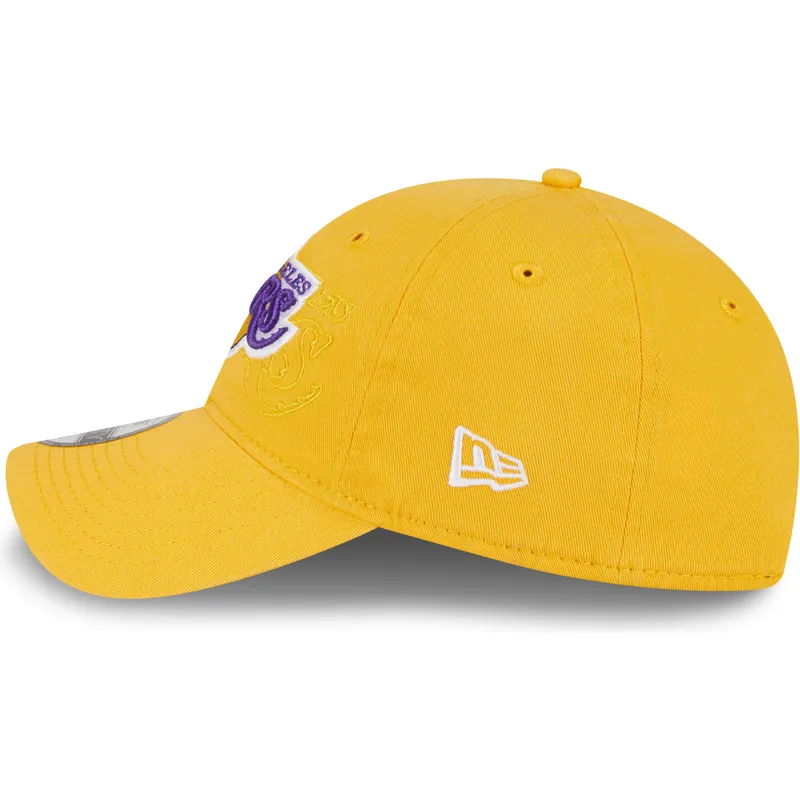 kasketter-buet-gul-justerbar-rem-9twenty-draft-edition-2023-fra-los-angeles-lakers-nba-af-new-era