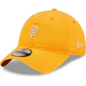 justerbar-orange-buet-kasket-9twenty-mini-logo-fra-san-francisco-giants-mlb-fra-new-era