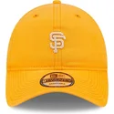 justerbar-orange-buet-kasket-9twenty-mini-logo-fra-san-francisco-giants-mlb-fra-new-era